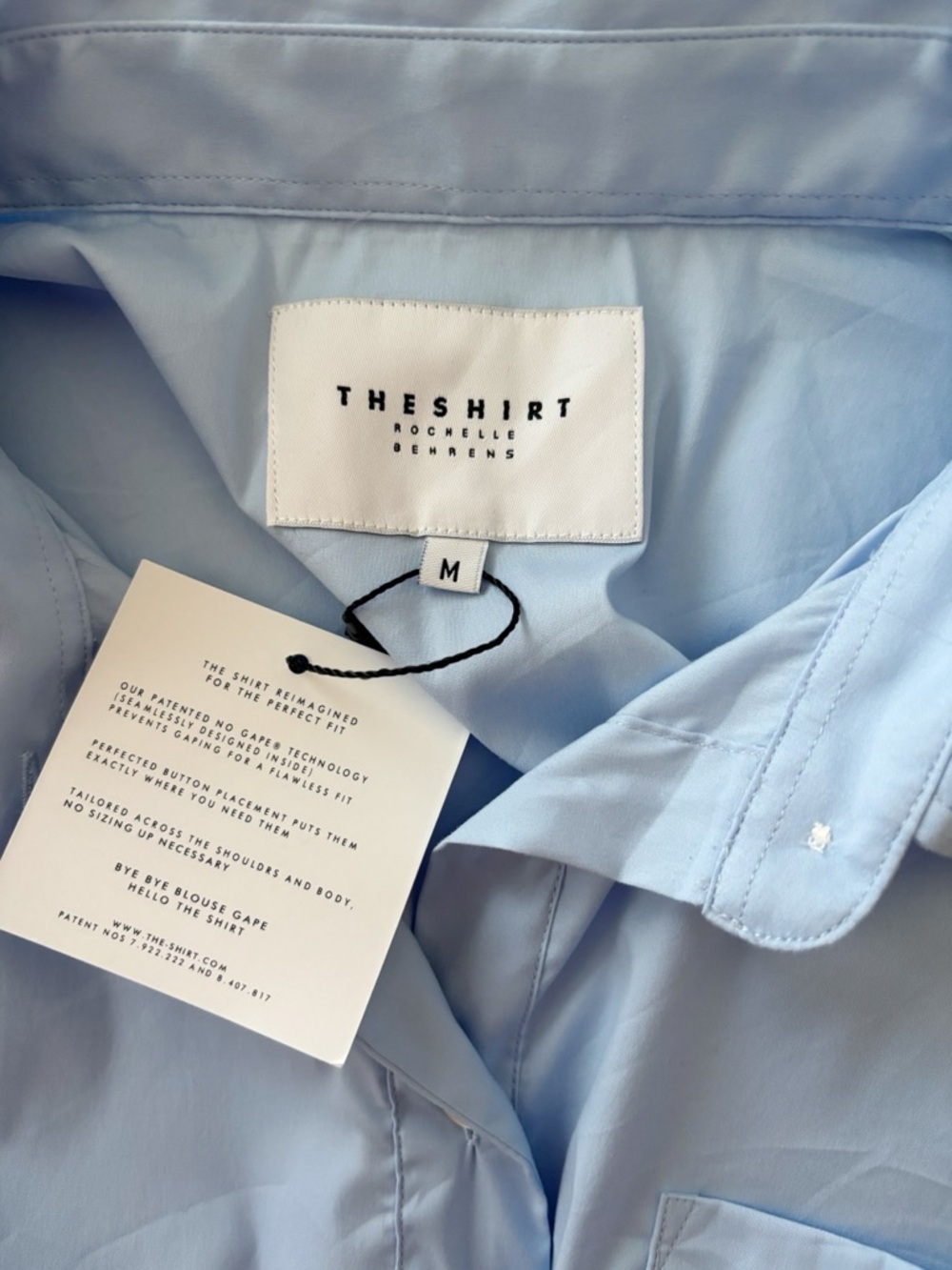 The Shirt by Rochelle Behrens Blue Sleeveless Wrap Front Dress Medium NEW NWT - Picture 6 of 8